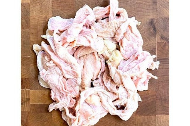 FREE-RANGE CHICKEN BODY SKIN - RAW