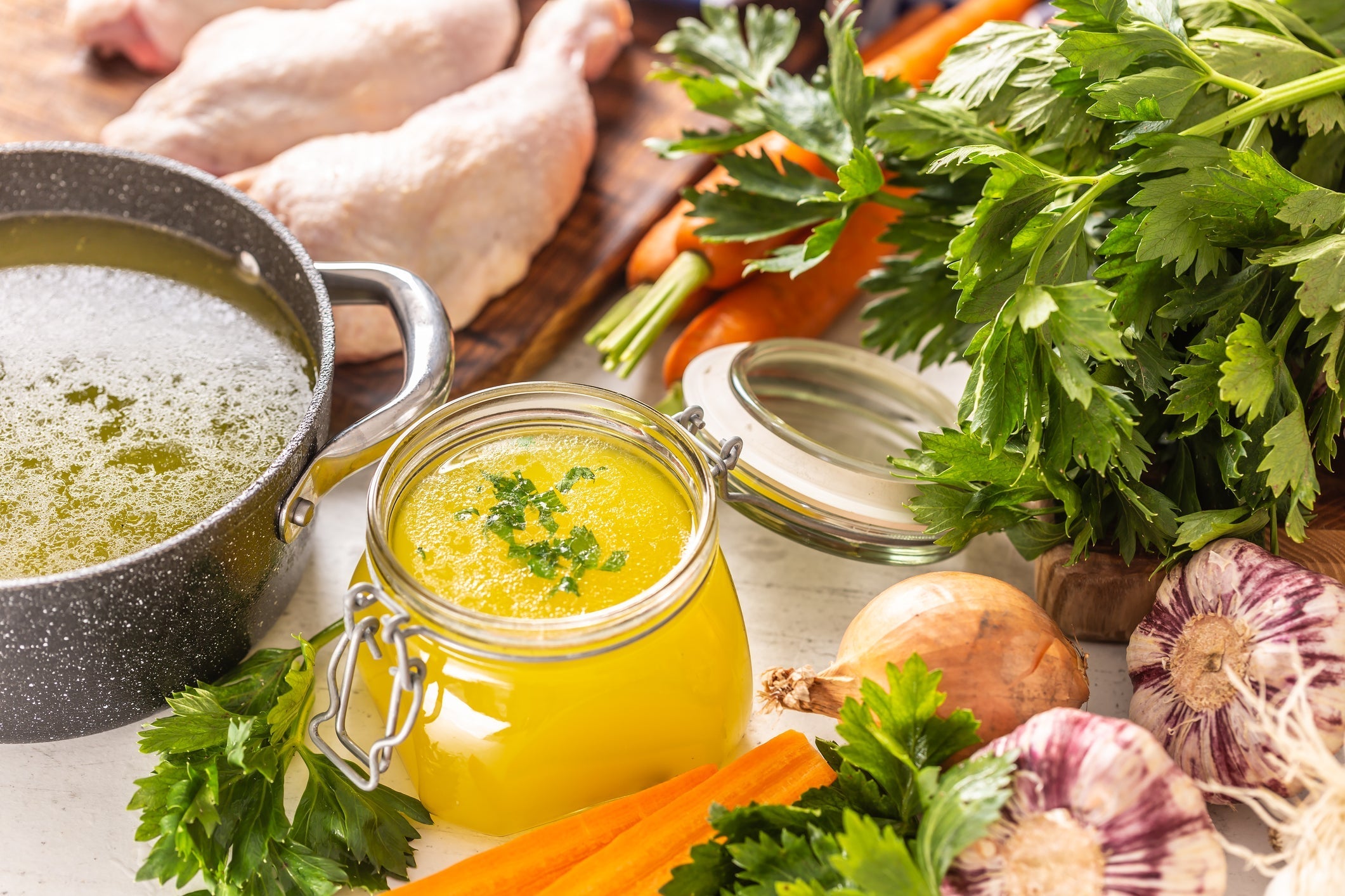 Chicken Broth “Jiggle” is Pure Gold